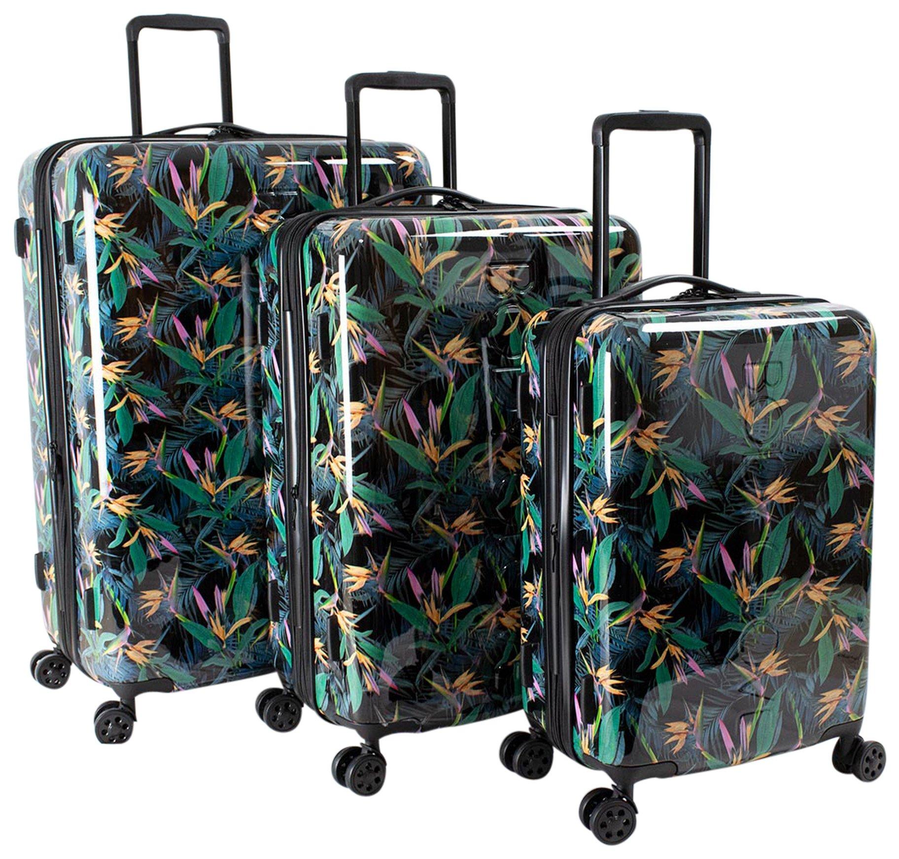 Rolite Lightweight Hard shell Spinner Luggage Set Palm Tree